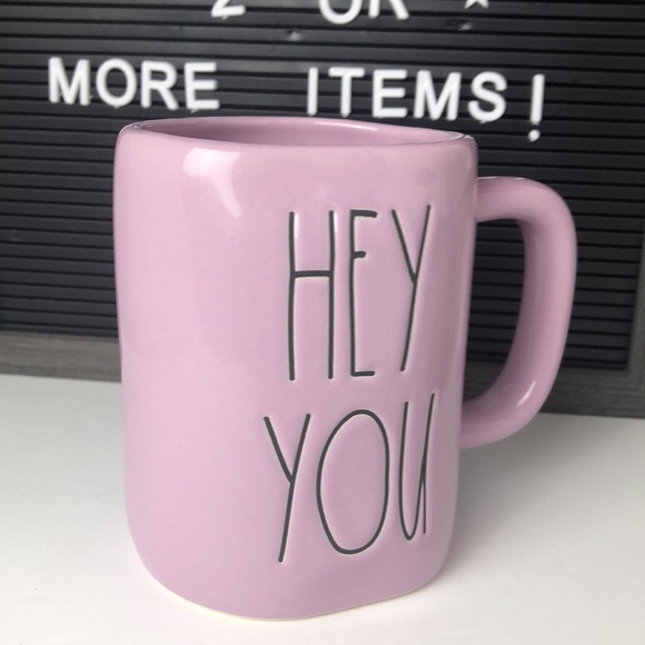 Rae Dunn HEY YOU purple mug - Picture 2 of 9